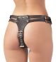 Leder-Slip mit 3 Dildos S/M