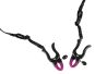 Bad Kitty Perlenstring mit Klemmen 