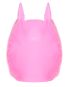 Pinke Kopfmaske aus Lack 