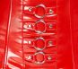 Roter Strapsgürtel aus Lack S