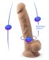 SILEXD Naturdildo mit Saugfuß (18,8 cm, Ø 3,8 cm) 