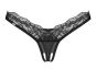 Obsessive String ouvert Arrowel Schwarz L/XL