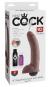 King Cock 9" Squirting Cock with Balls (23 cm, Ø 5 cm) Hautfarben Dunkel