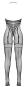 Busenfreier Netz-Catsuit ouvert (S-L) 