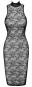Knielanges Kleid aus Spitze S