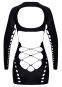 Enges Langarm-Minikleid (S-L) 