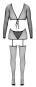 4-teiliges Straps-Set aus Netz (S-L) 