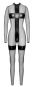 Noir Overall ouvert S