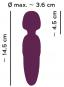 Petite Wand (14,5 cm, Massagekopf-Ø 3,6 cm) Lila