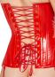 Rote Corsage aus Lack S