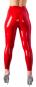 Rote Latex-Leggings XL