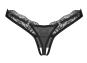 Obsessive String ouvert Arrowel Schwarz L/XL
