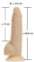 Naked Addiction 7" Rotating & Vibrating Dong (17,8 cm, Ø 4,5 cm) 
