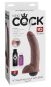 King Cock 9" Squirting Cock with Balls (23 cm, Ø 5 cm) Hautfarben Dunkel