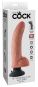 King Cock 9" Vibrating Cock with Balls (23 cm, Ø 4,8 cm) Hautfarben Hell