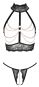 Abierta Fina Ouvert-Set mit Top und String S