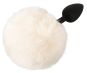 Analplug mit Bunny-Puschel Größe S (14,2 cm, Ø 2,9 cm) 