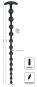 Black Velvets Anal Beads (50 cm, Kugel-Ø 1,7–3 cm) 
