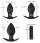 Black Velvets Butt plug set 