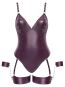 Bondage Stringbody im Lila-Mattlook XL
