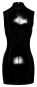 Lack-Kleid mit Netzeinsätzen L