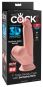 King Cock Plus 3D Triple Density Dildo mit schwingenden Hoden 21,5 cm