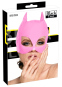 Pinke Kopfmaske aus Lack 