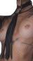Netz-Strapshemd mit langem Arm S