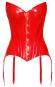 Rote Corsage aus Lack S