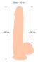 Nature Skin Dildo mit beweglicher Haut 25 cm