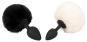 Analplug mit Bunny-Puschel Größe M (14,2 cm, Ø 3,5 cm) 