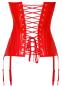 Rote Corsage aus Lack S