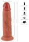 Realistixxx Real Skin Dildo (20,5 cm, Ø max. 4,8 cm) 