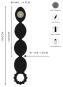 ANOS Flexible XL Anal Beads with Deep Vibrations 