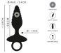 ANOS Flexible Butt Plug Twisted Design with Vibrations 