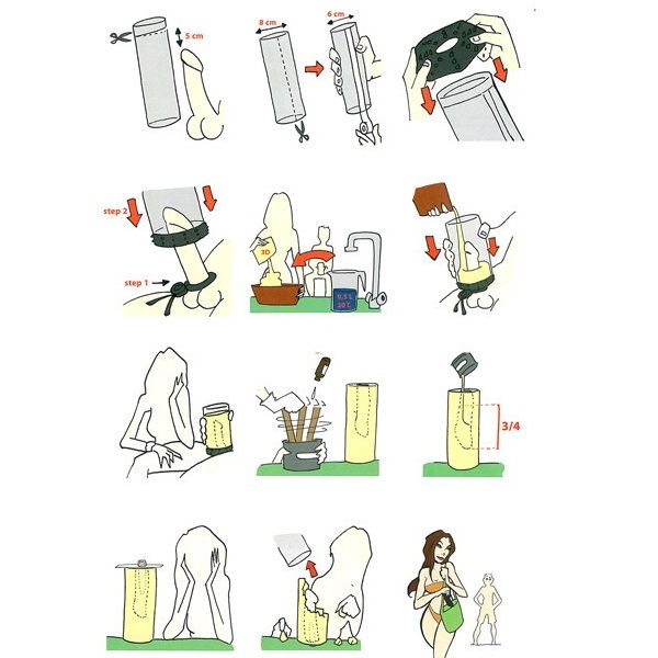 Anwendung des Cloneboy Penis-Abdruck-Sets.